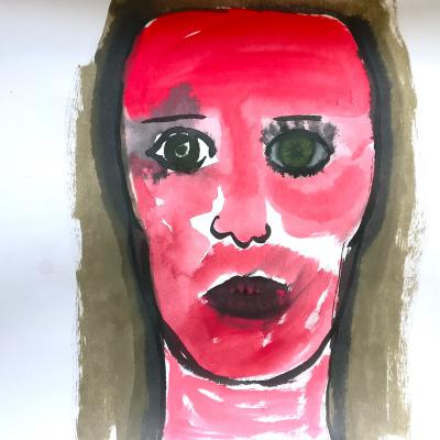 Josy, encre, 50x65 cm, 2025