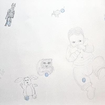 Les Constellations / Planète Zouzou, 64x94 cm, 2025