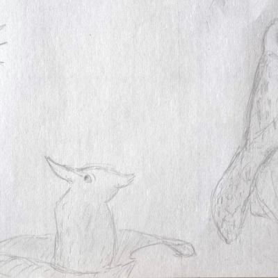 Les Constellations / Planète Clémence, détail, 64x94 cm, 2025