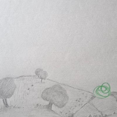 Les Constellations / Planète C, détail, 64x94 cm, 2025